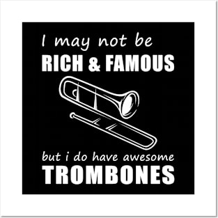 Trombone Enthusiast's Humorous Delight T-Shirt Posters and Art